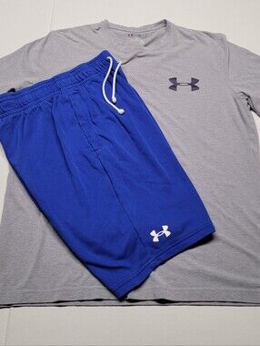 Under Armour Men's Blue Athletic Shorts Set